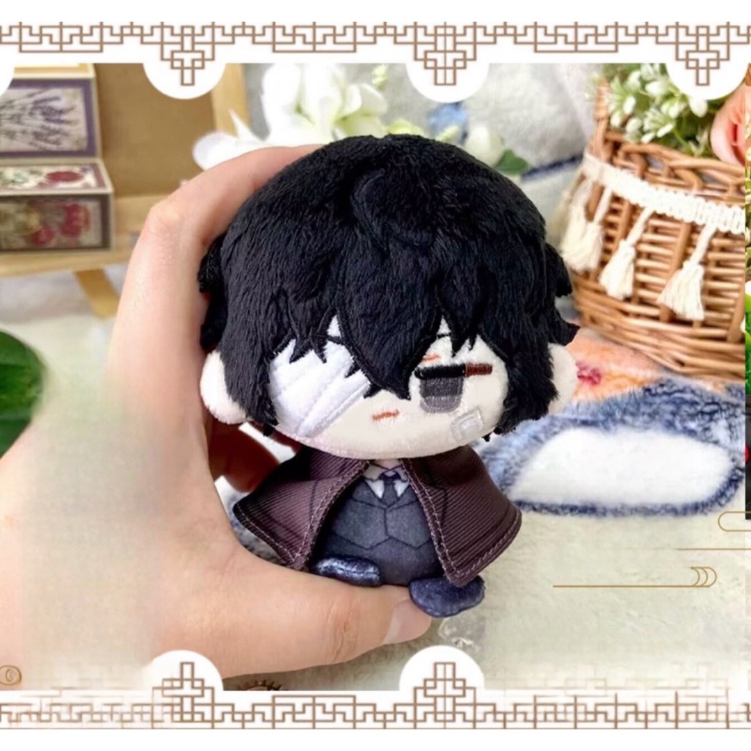 ☆文豪ストレイドッグス ゴーゴリ・太宰治（黒） 12cm ぬいぐるみの