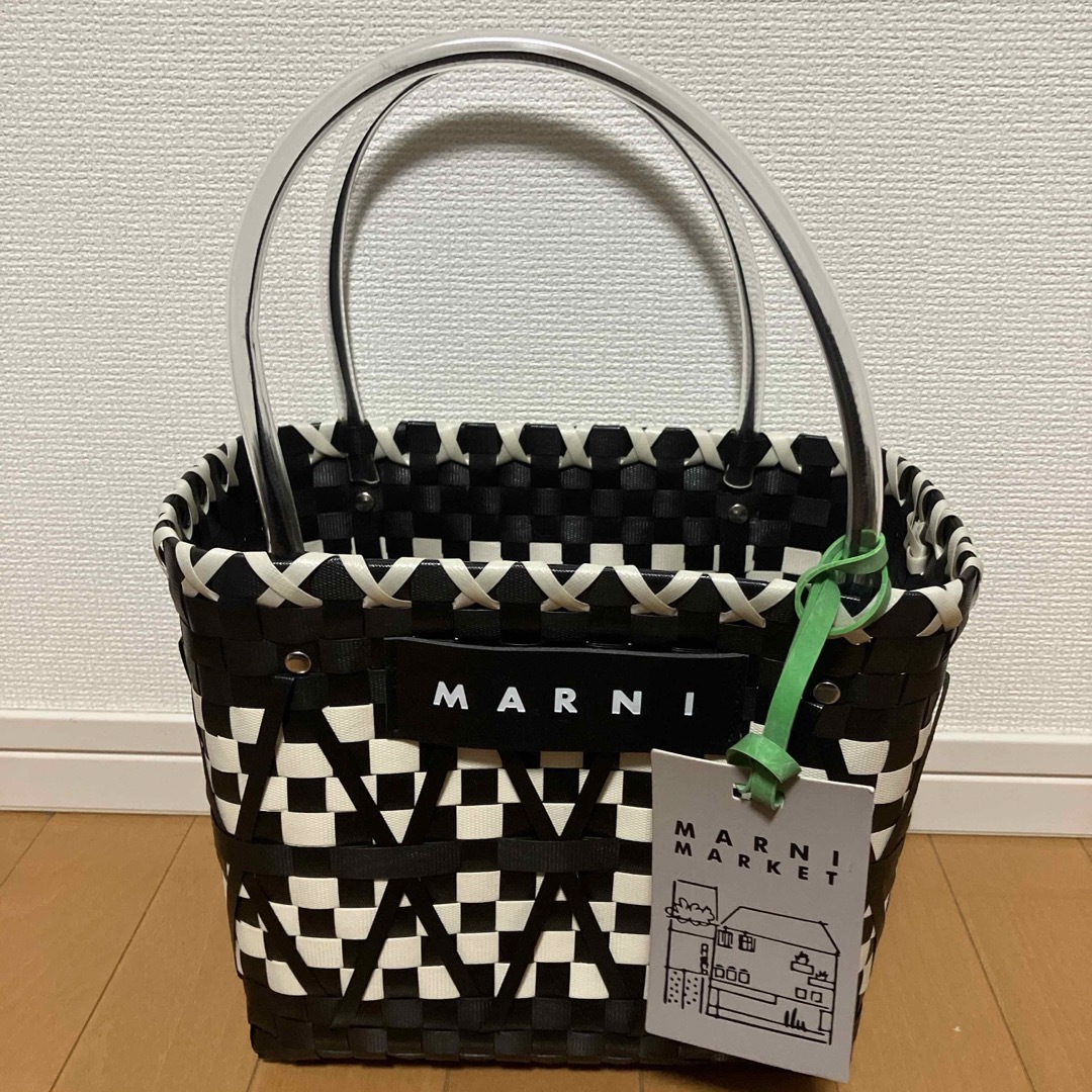 MARNI - マルニマーケット🖤MARNIカゴバッグストローの通販 by シエ
