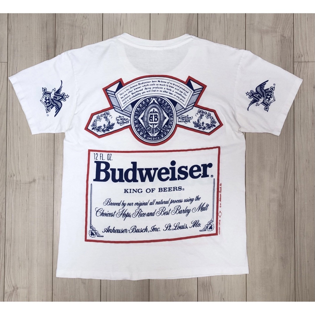 Anvil - XL 90s Budweiser バドワイザー ビンテージ Tシャツ USA製の