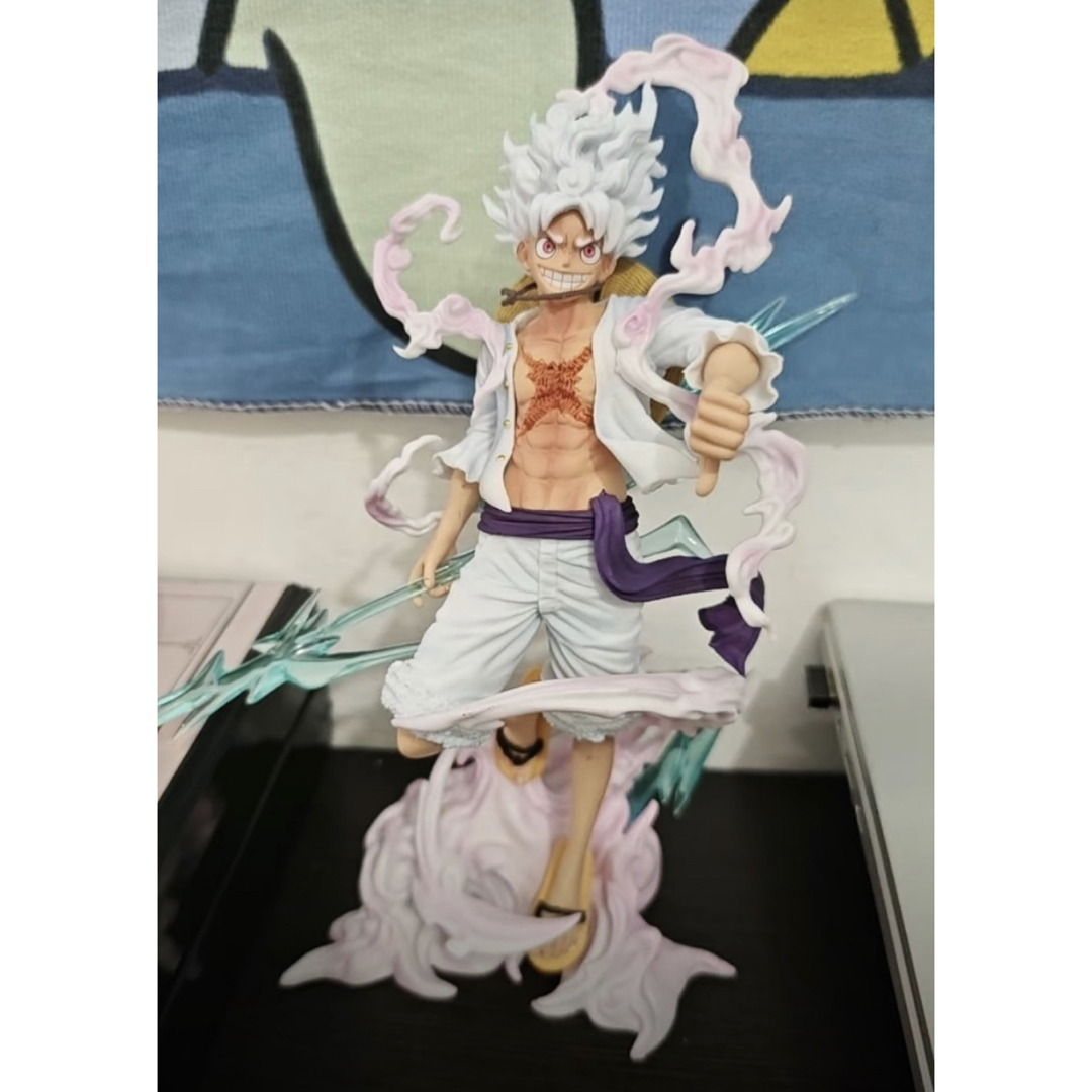 ワンピース ニカ ルフィ 透明台座 フィギュア PVC製品 ガレージキット