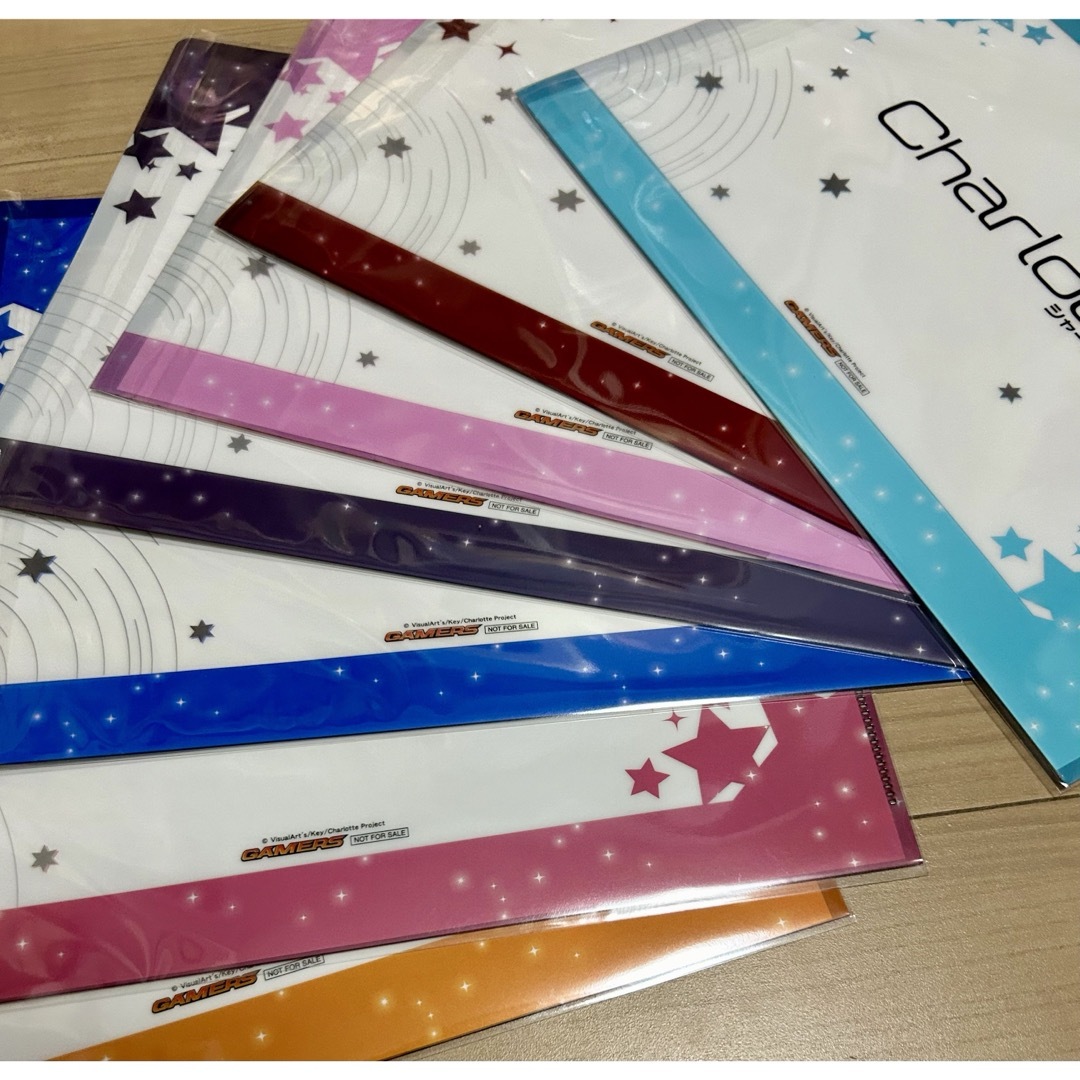 Charlotte シャーロット BD ゲーマーズ 特典 クリアファイル コンプの