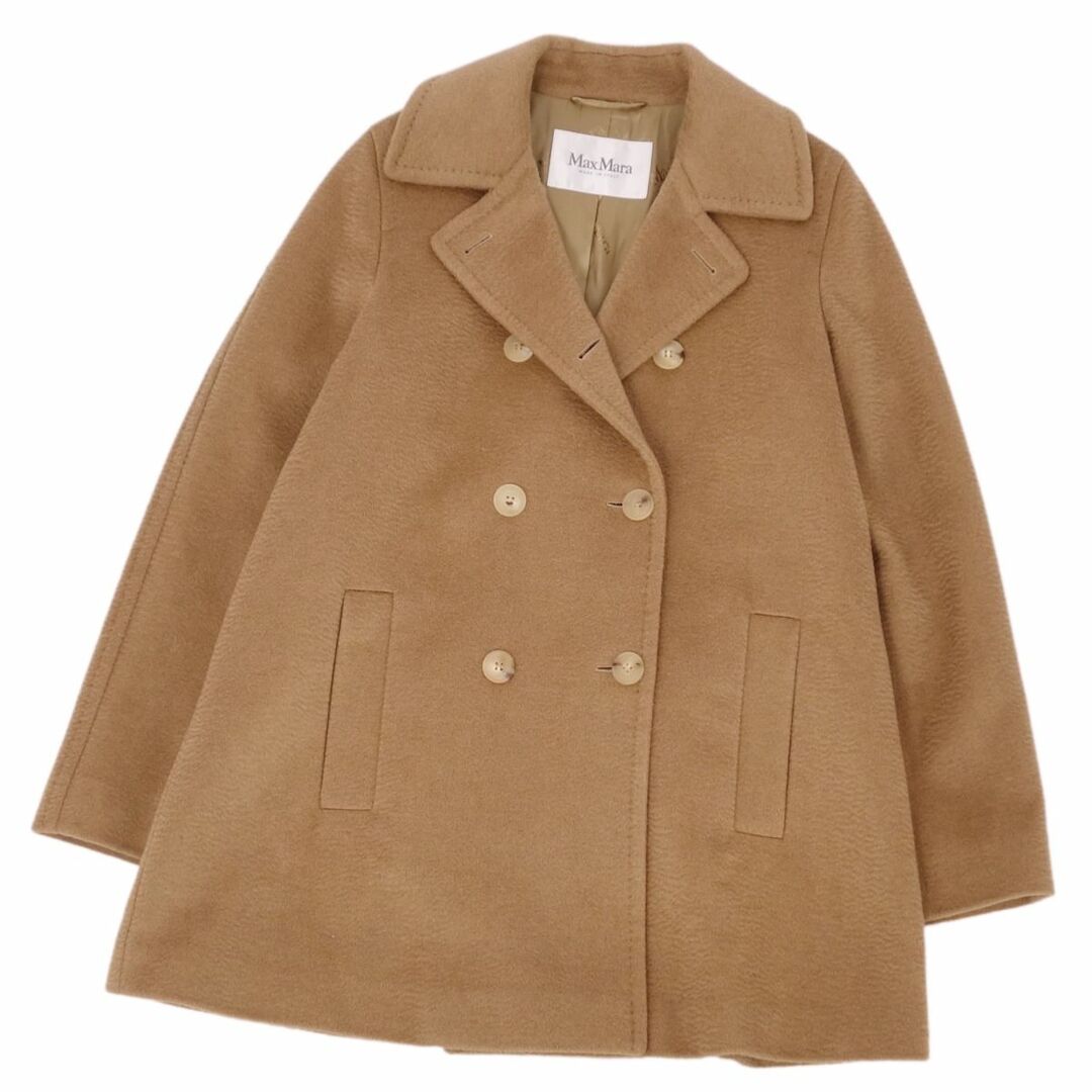 最高級白タグ/ラナウール✨マックスマーラ コート キャメル 40 ダブル