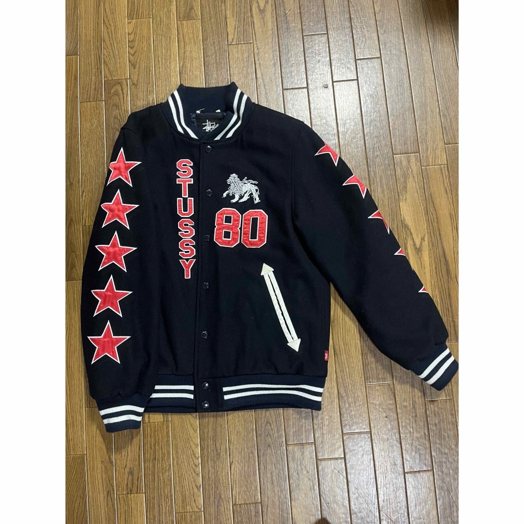 STUSSY - 【レア】90s ビンテージ STUSSY スタジャン・バ ックデカロゴ