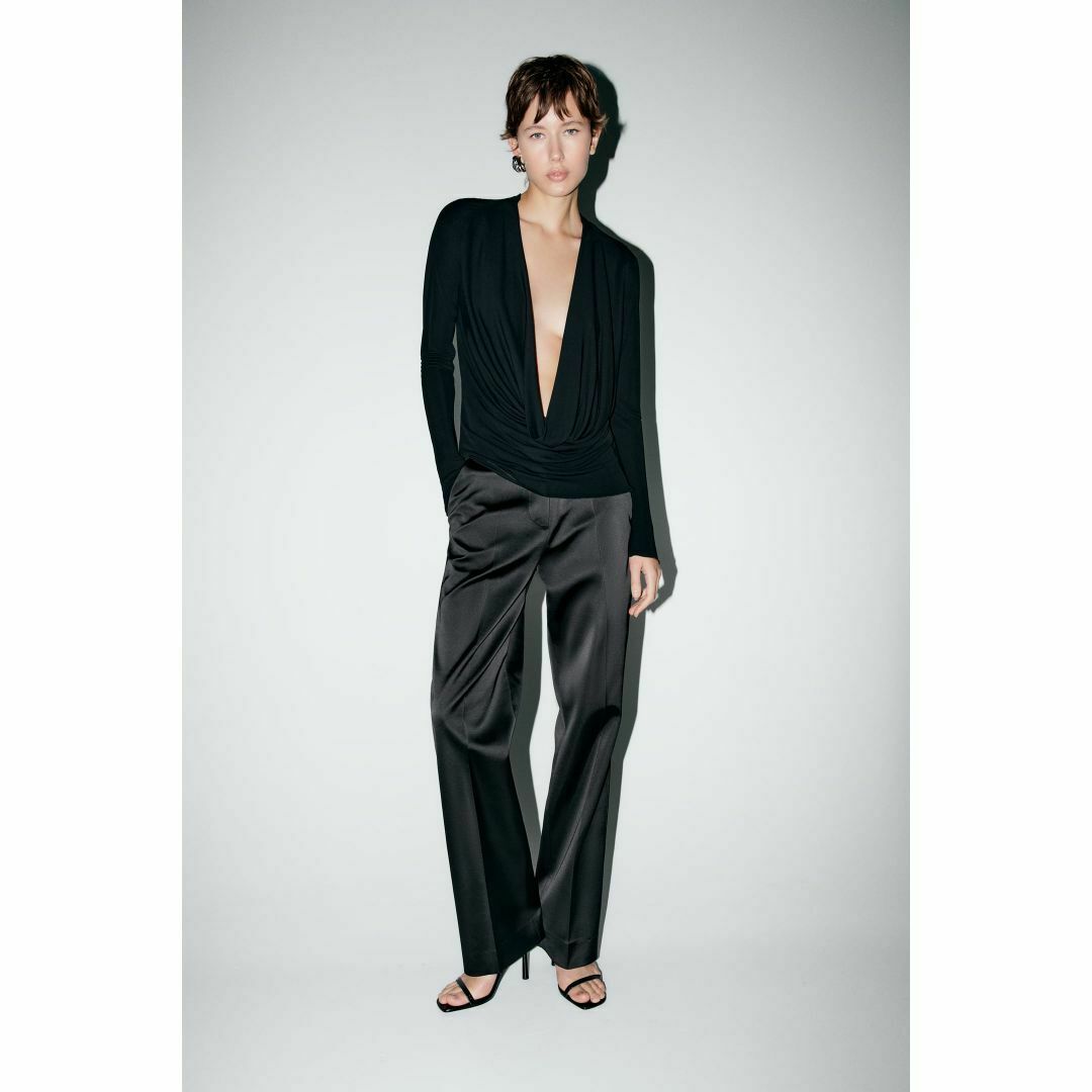 ZARA - 新品ZARAダーツサテンパンツXS ZWコレクションの通販 by 3月