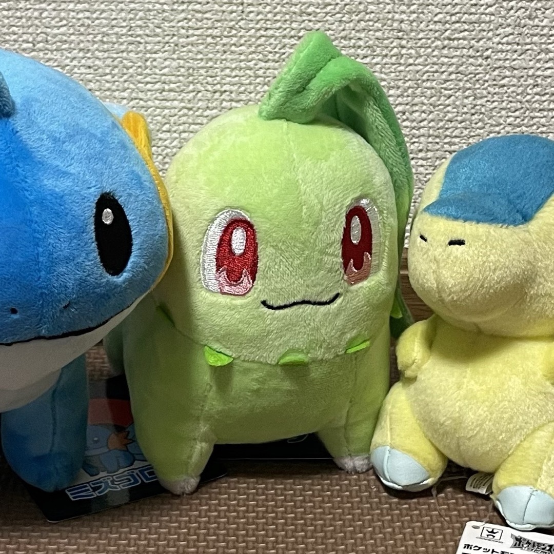 ポケモンセンター スーパーひみつきちのチコリータドール ぬいぐるみ