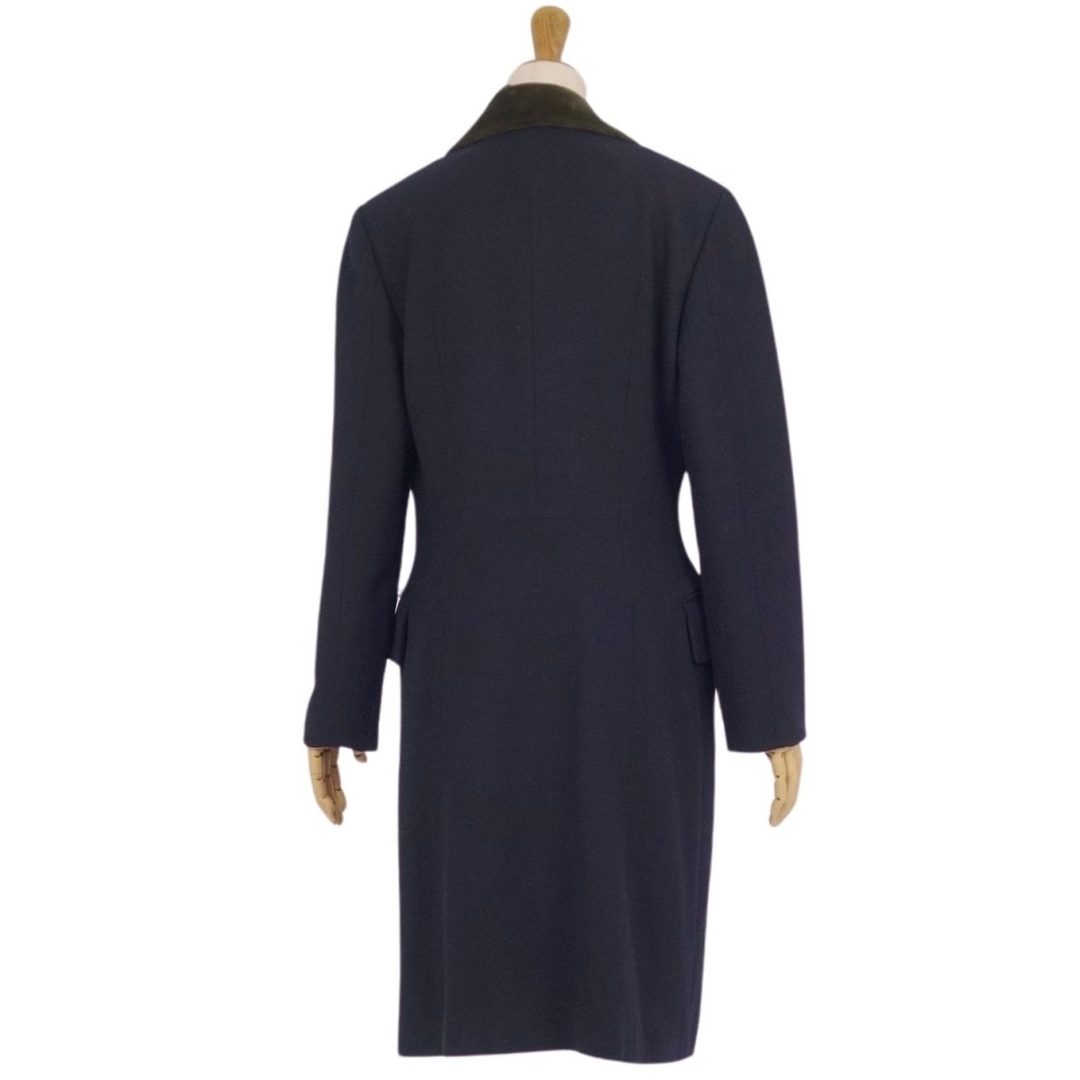 HERMES - 極美品 Vintage エルメス HERMES コート ロングコート ダブル