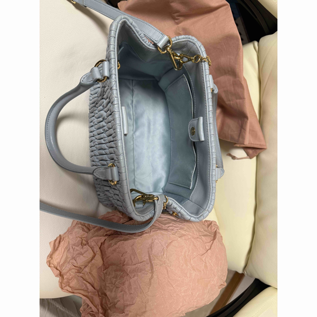 MIU MIU - 正規品 miu miu ナッパ クリスタル ショルダー ハンド