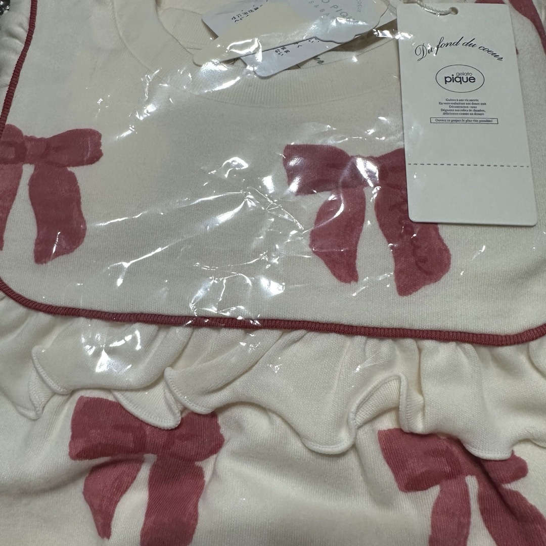 gelato pique - ジェラートピケ 【KIDS】リボン柄ワンピースの通販 by