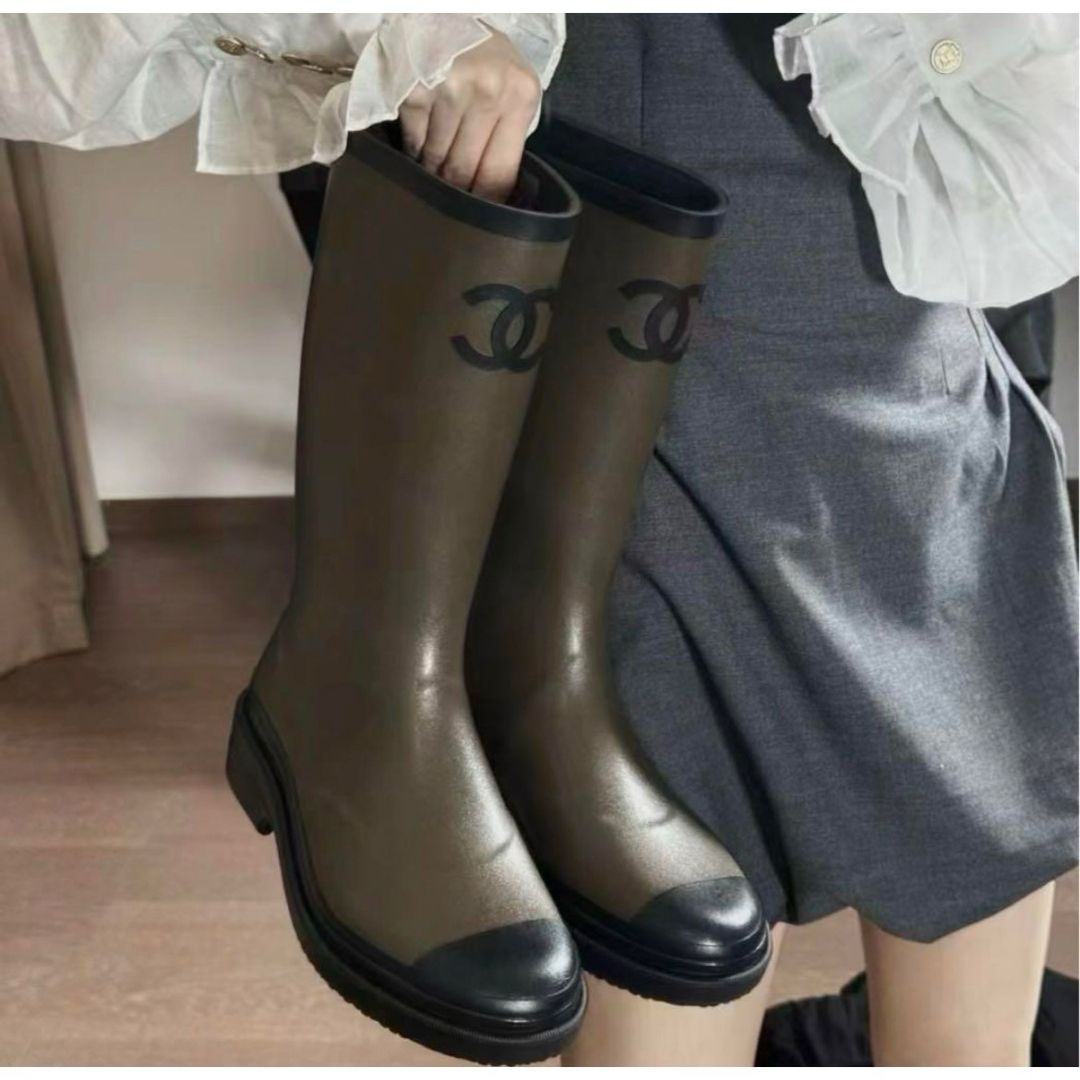 CHANEL - シャネル レインブーツ 36サイズの通販 by myo's shop