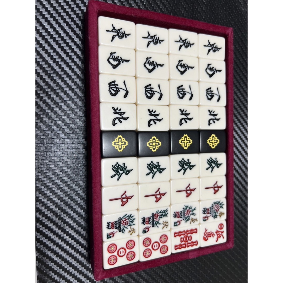 極希少 ミズノ丸一 麻雀牌 背黒 家紋 法悦 極希少 ミズノ丸一 麻雀牌