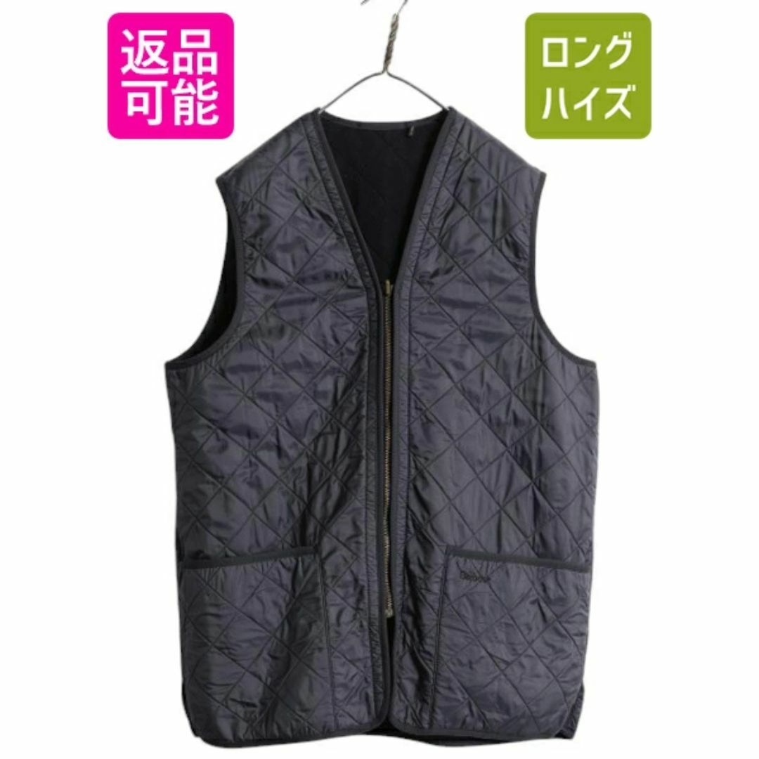 バブアー 中綿 ナイロン キルティング ベスト メンズ L / 古着 Barbour