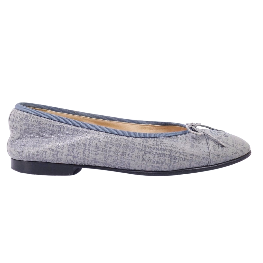 CHANEL - 美品 シャネル CHANEL パンプス バレリーナ G02819 リボン