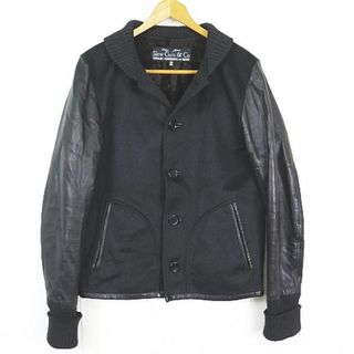 SlowGun - SLOWGUN レザー スリーブ アワードジャケット スタジャン 2