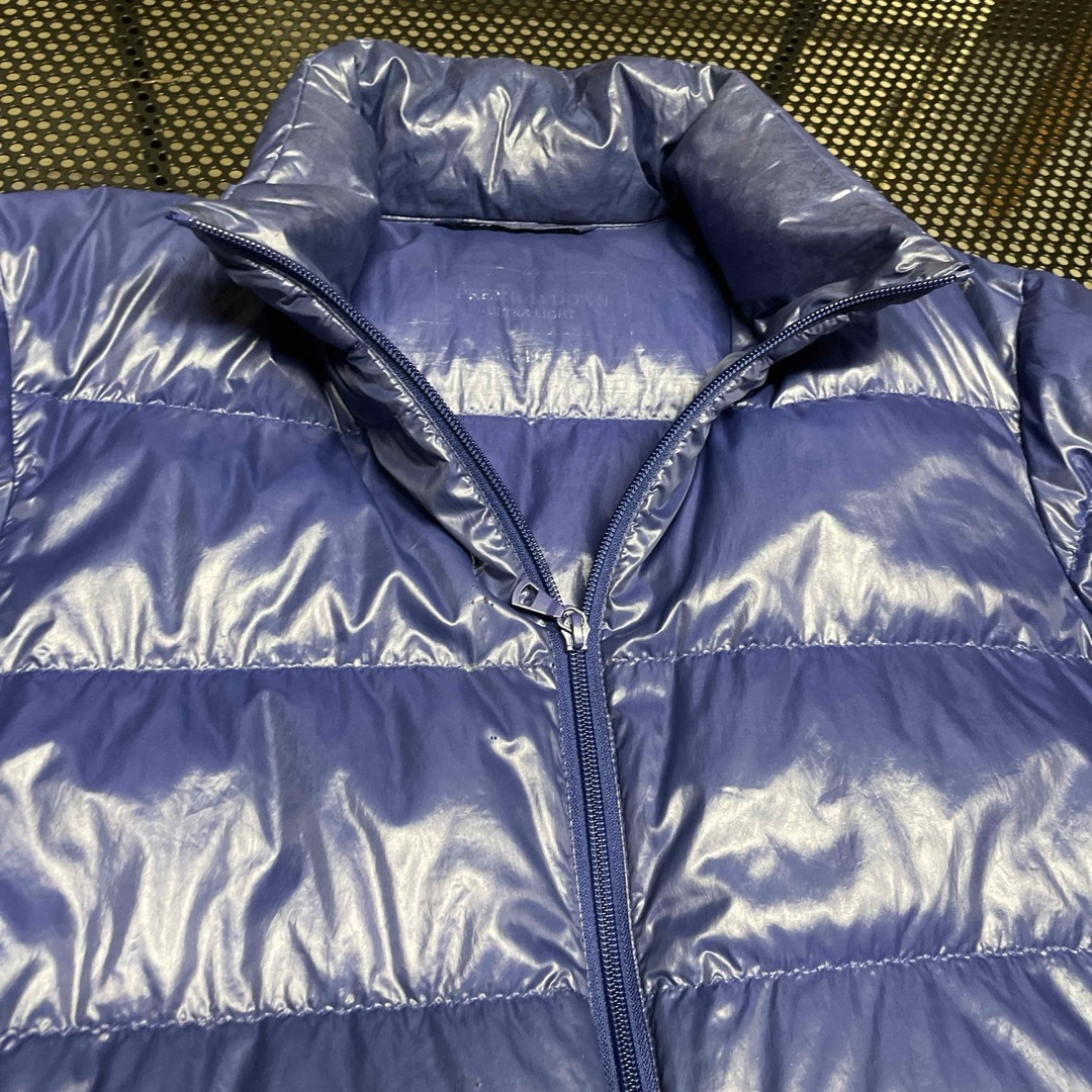 UNIQLO - 00s OLD UNIQLO プレミアムダウン M ジャケット 青 ブルーの
