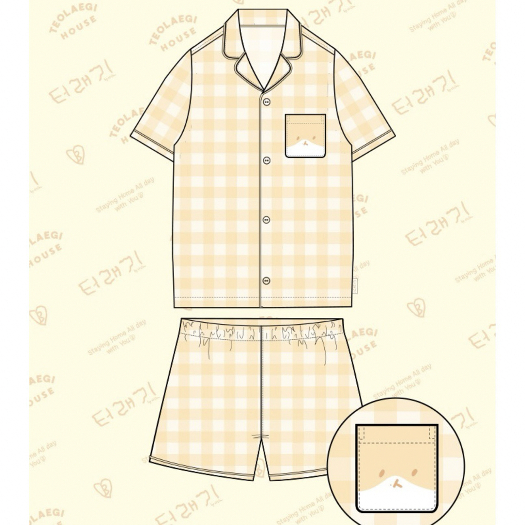 EXO ベッキョン BAEKHYUN SPAO トレギ パジャマ exo ベッキョン トレギ