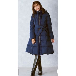 QUEENS COURT - クイーンズコート フォックスファー付き コート ノー