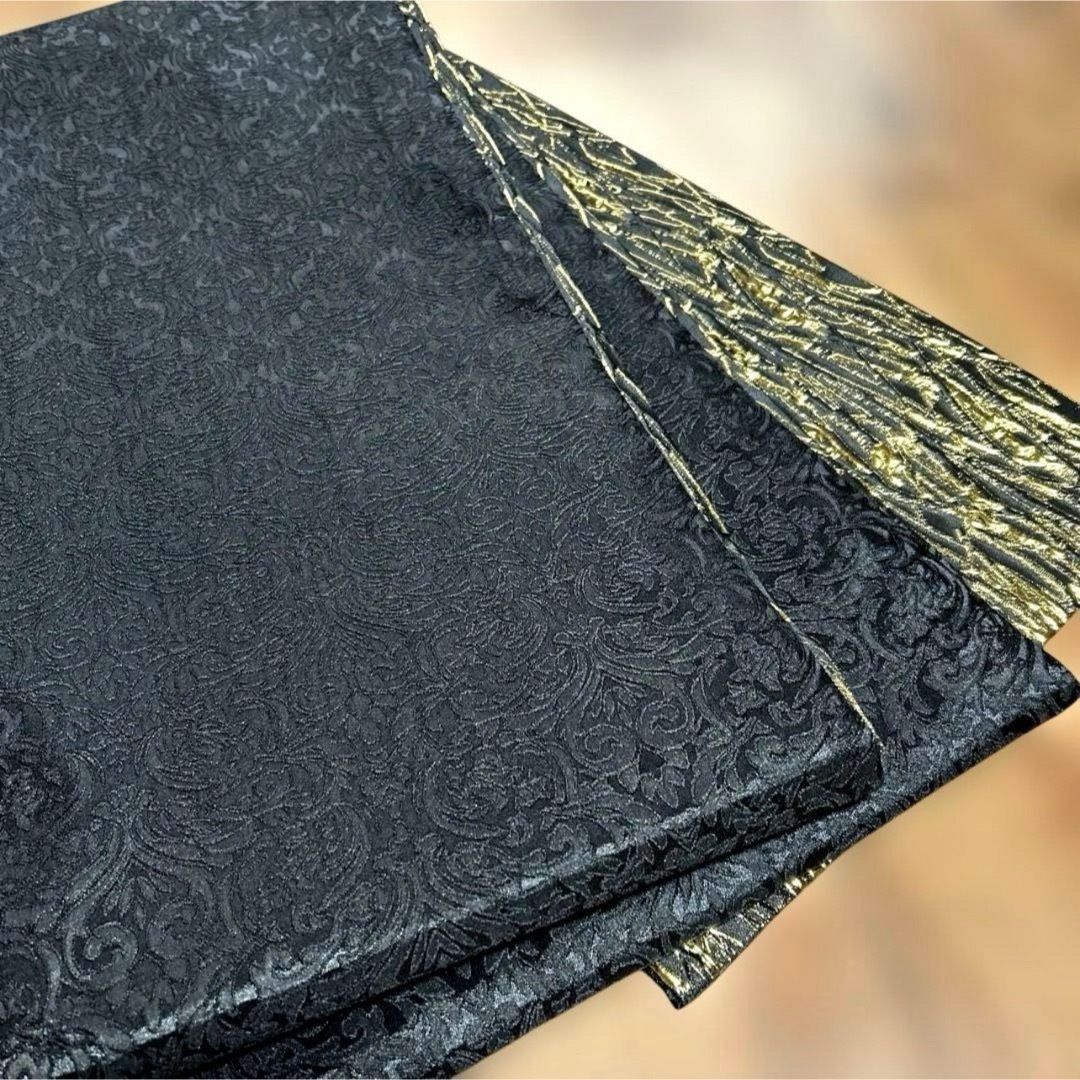 新商品☆ 仕立品 全通柄 リバーシブル袋帯 ／E-2