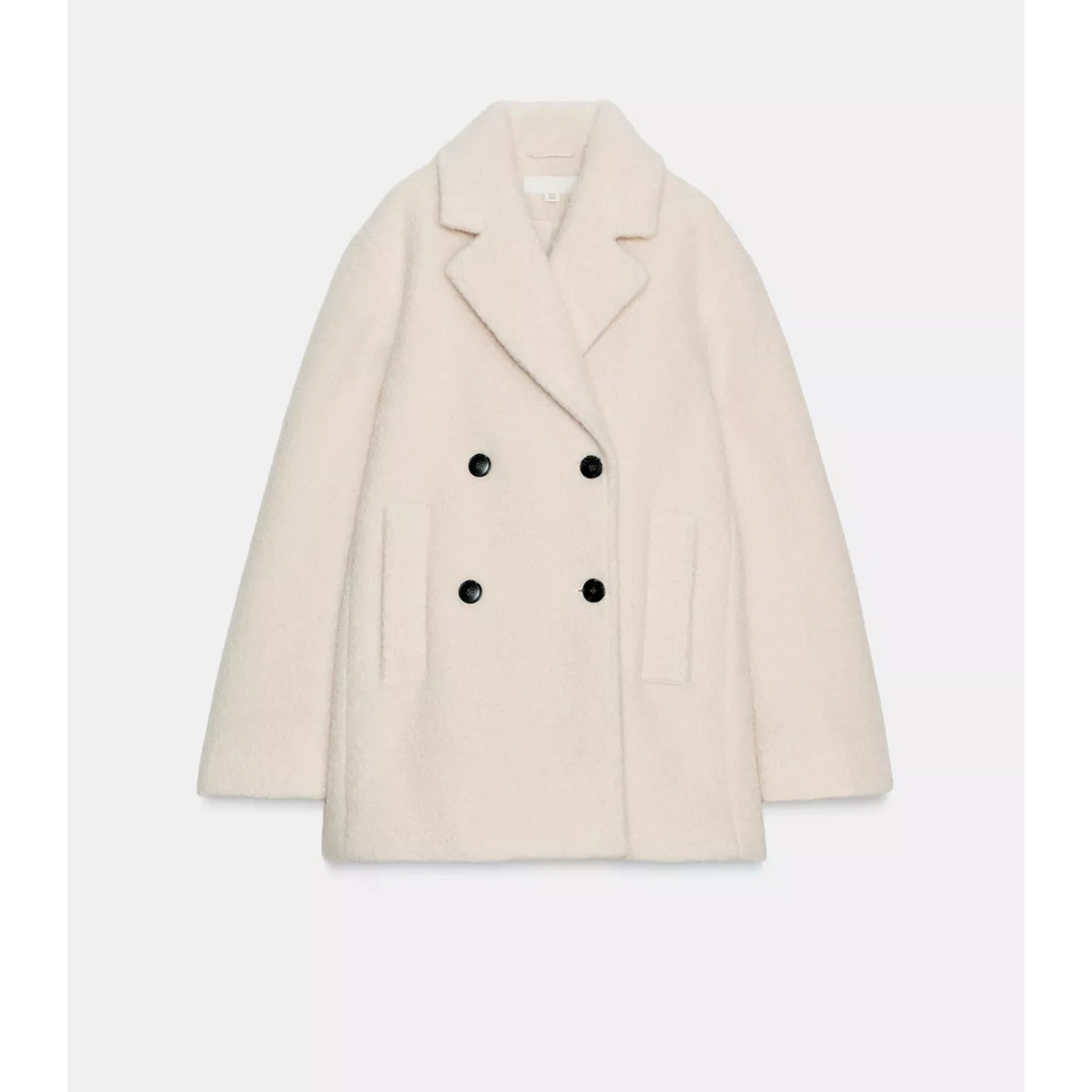 ZARA - ZARA ブークレダブルブレストコート XSの通販 by chocoshop