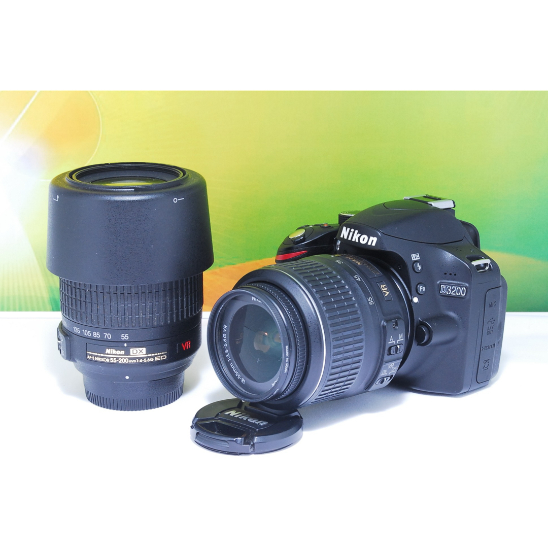 初心者おすすめ✨Nikon D3200 ダブルズームキット 手ぶれ補正