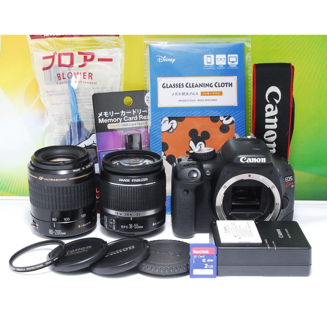 Canon - スマホ転送可✨Canon kiss X4 ダブルレンズ 初心者おすすめ