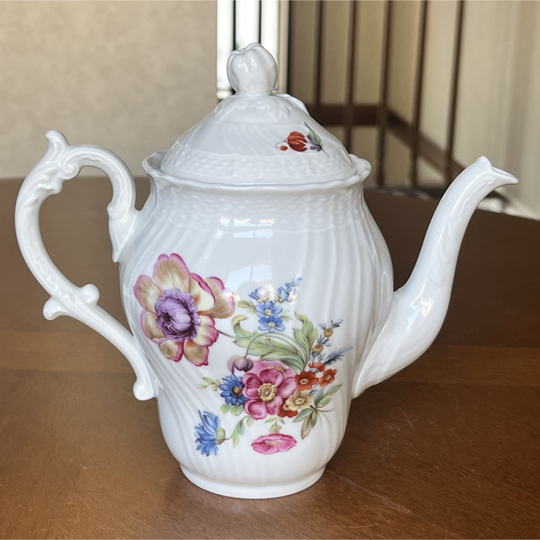 レア美品】リチャードジノリ☆サックスフラワー☆ティーポットセット