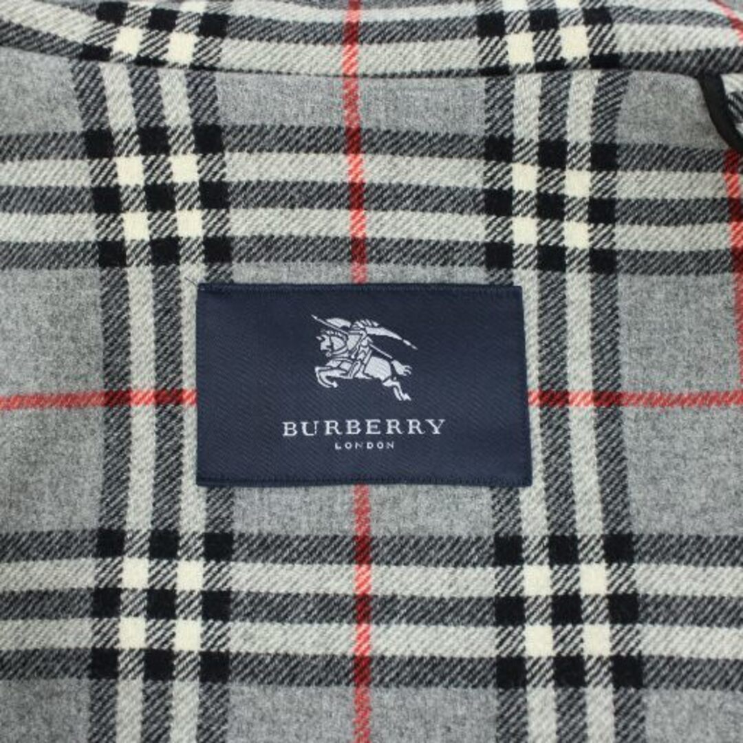 バーバリー ロンドン ダッフルコート ロング丈 ウール S グレー