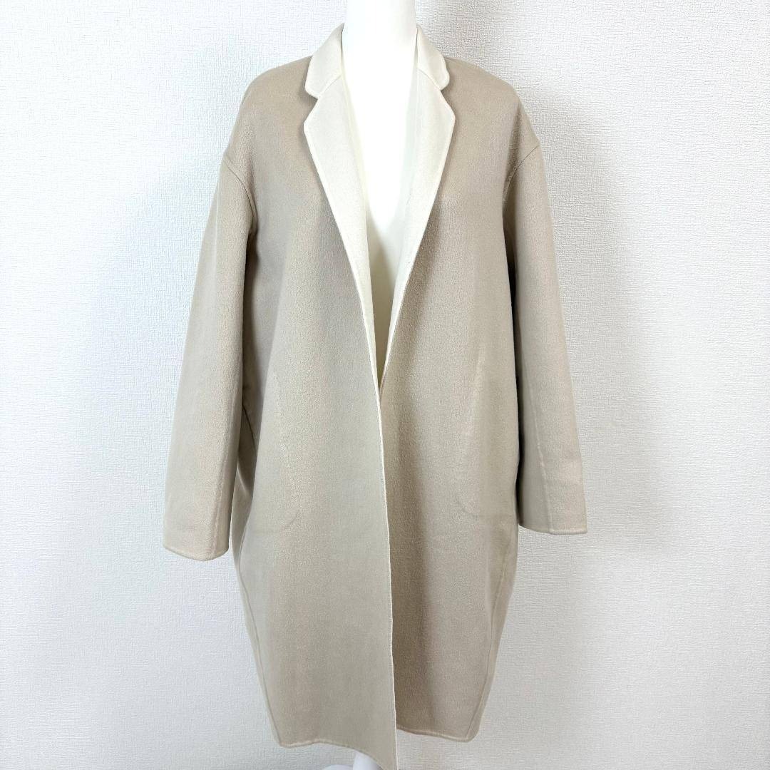 DAISY LIN FOXEY カシミヤコート リバーシブル F ベージュ×白の通販 by