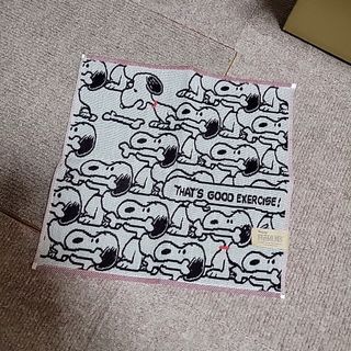 SNOOPY - 近沢レース タオル ハンカチ スヌーピー 紺 ネイビー 限定