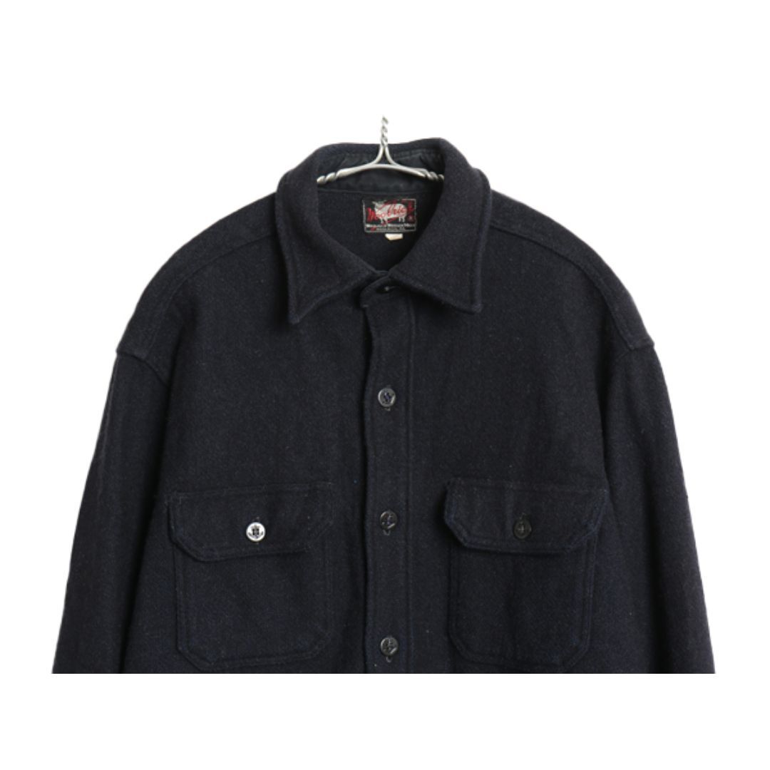 WOOLRICH - 50s USA製 ウールリッチ CPO ウール シャツ メンズ L