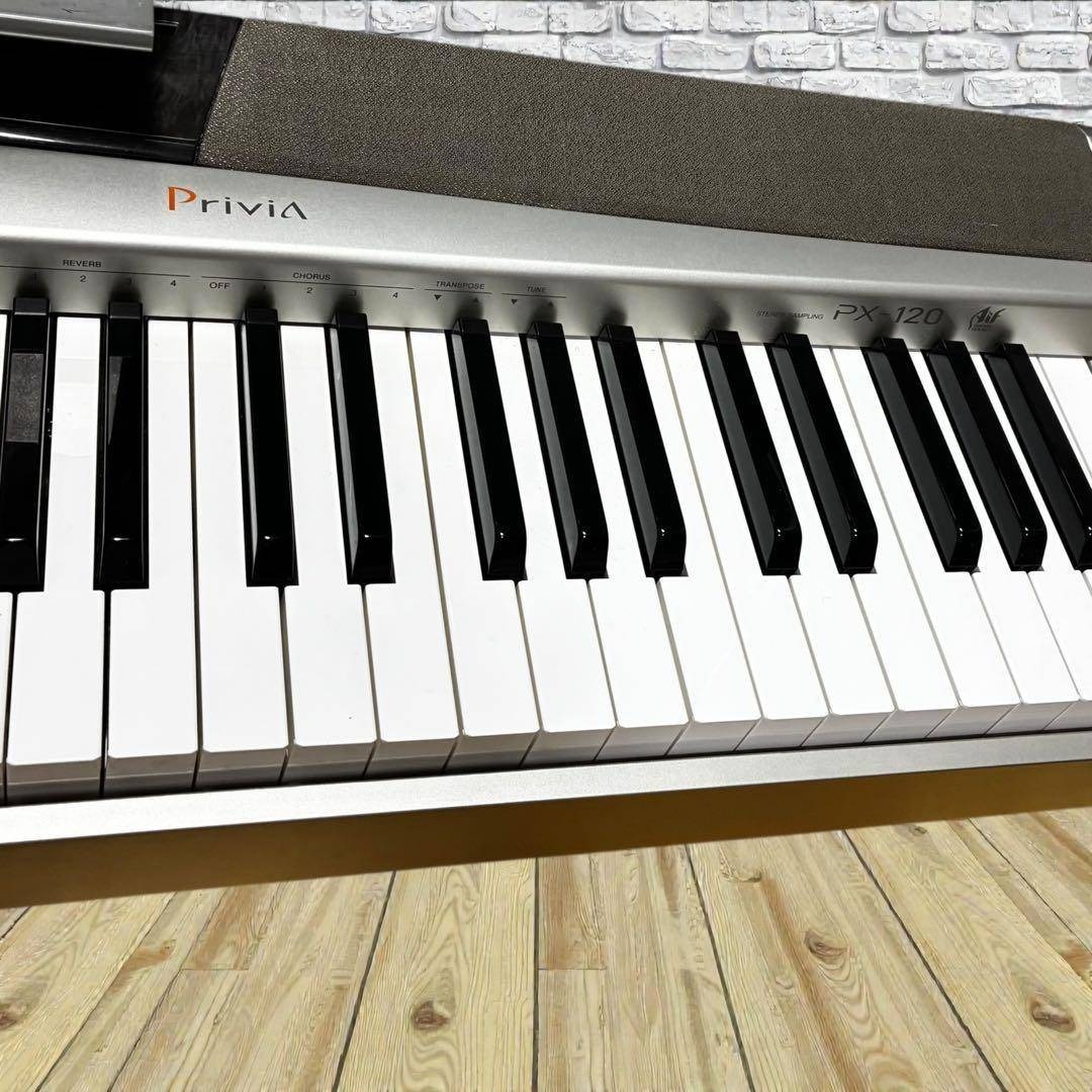 CASIO - 動作良品✨ CASIO Privia PX-120 電子ピアノ 88鍵 シルバーの