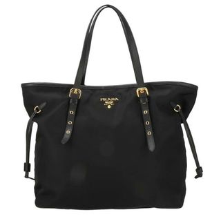 PRADA - PRADA プラダ プラスチックハンドル ナイロントートバッグ 白