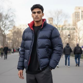 NAUTICA - NAUTICA “TOO BIG” REVERSIBLE DOWN JACKETの通販 by