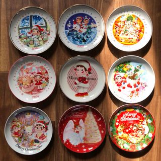 不二家 - クリスマス ペコちゃん お皿 不二家 お皿セット ぺこちゃん
