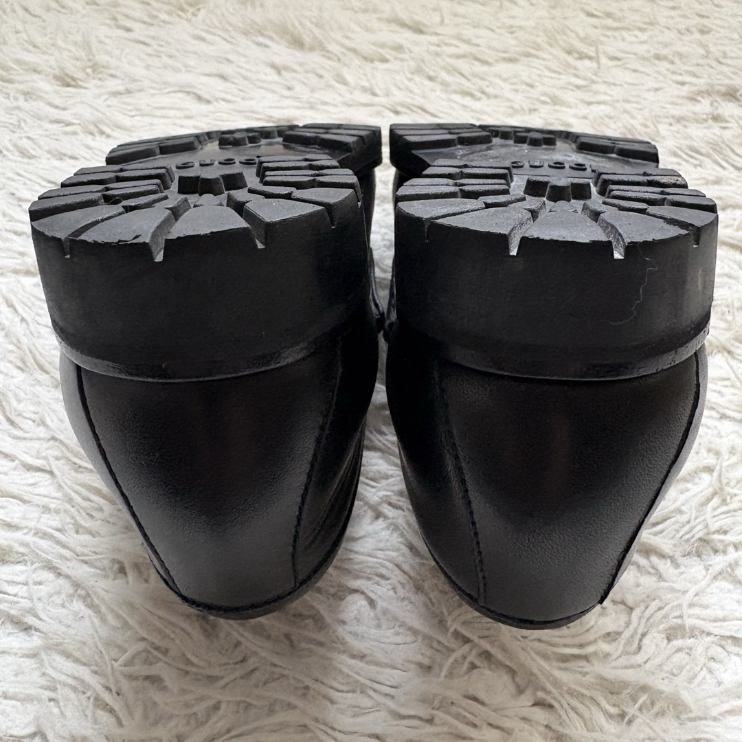 GUCCI - GUCCI ホースビットローファー 本革 コマンドソール 黒 金色