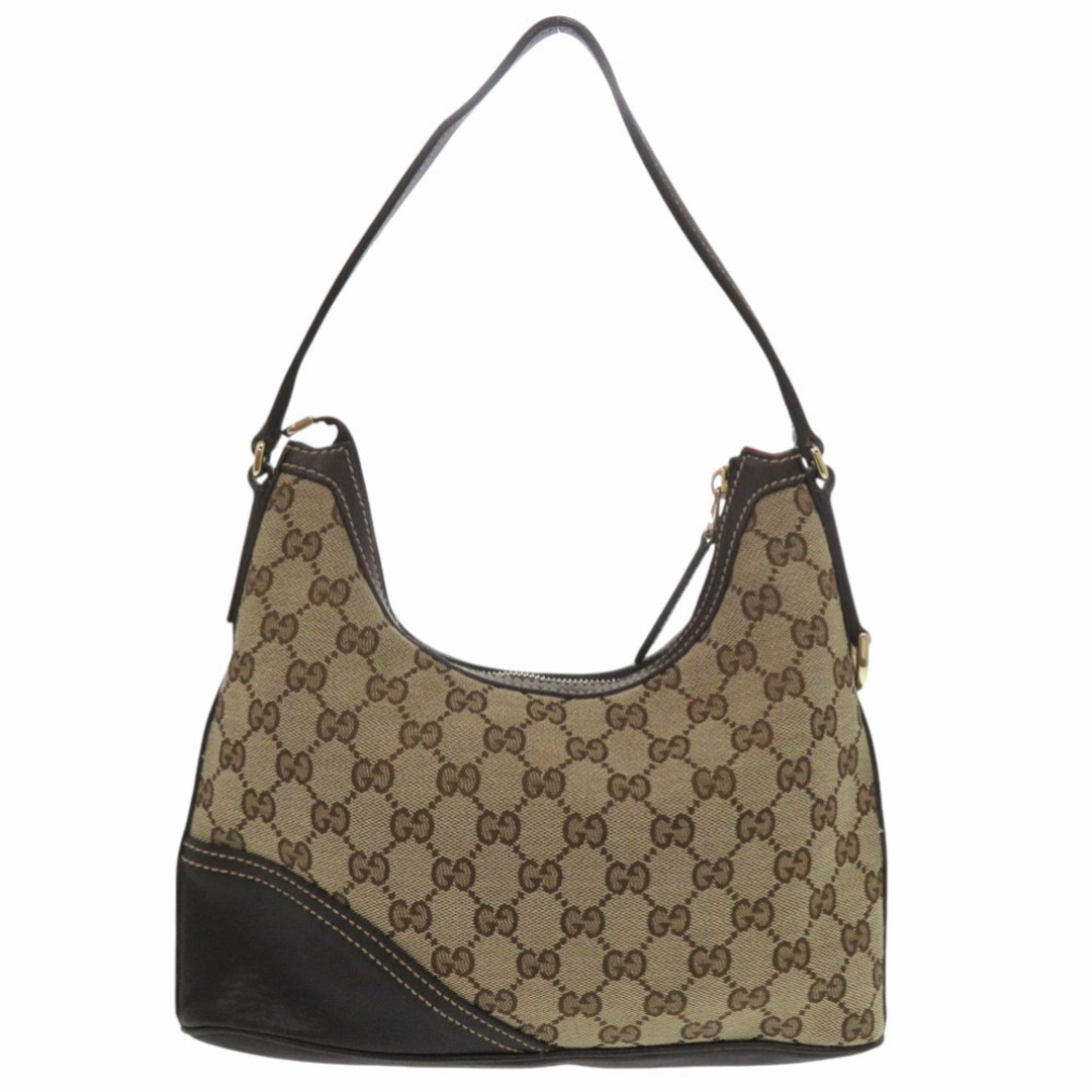 GUCCI - 美品 グッチ 182489 ゴールド金具 GGキャンバス レザー