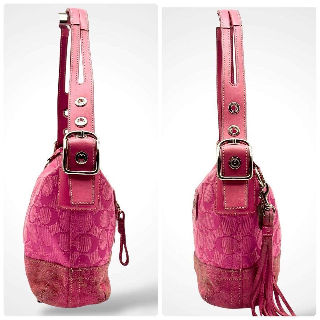 COACH - 希少✨Vintage Coach Shoulder Bag Pink Y2Kの通販 by mmm