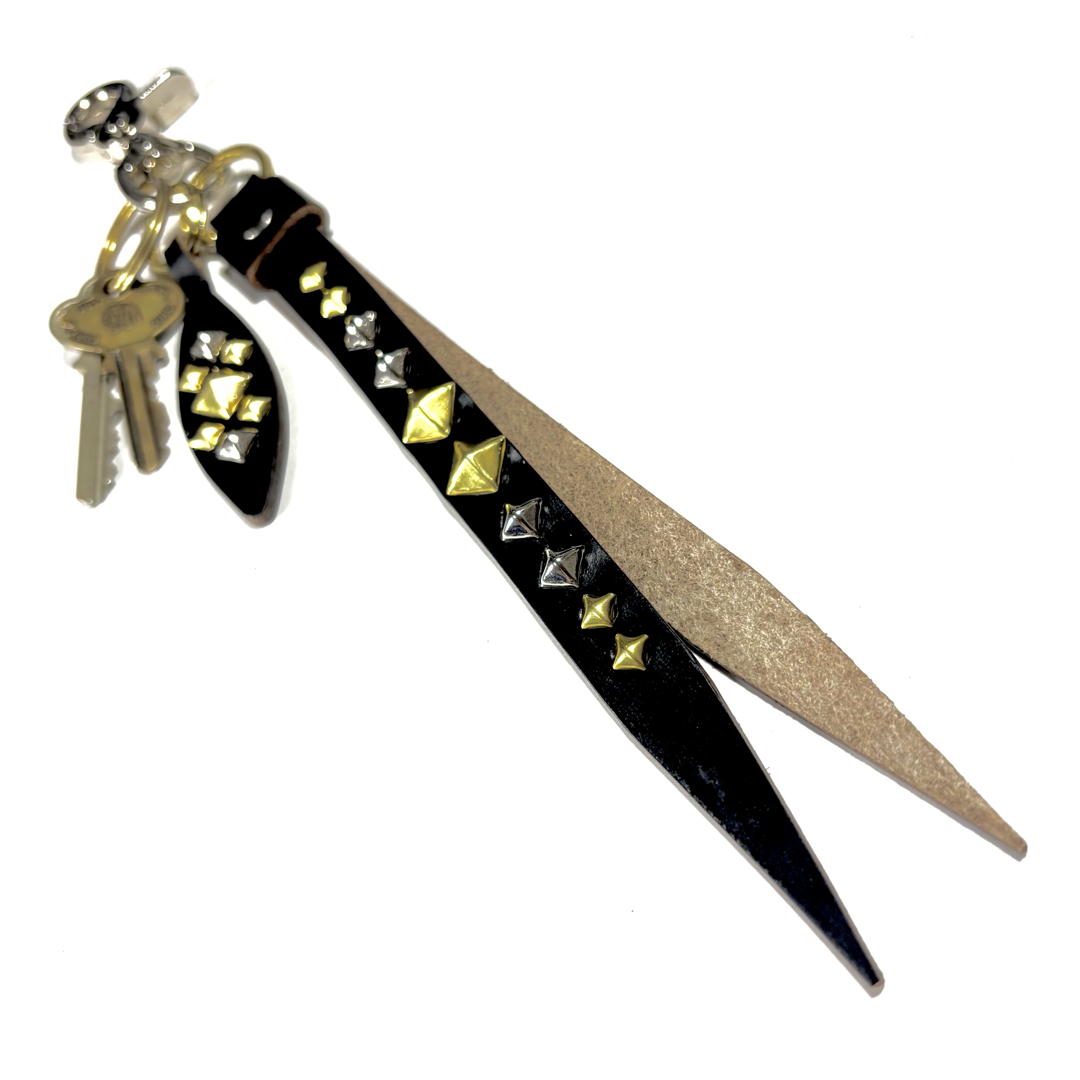 CALEE - スタッズキーホルダー［sh200-1764］高級レザーCALEEキャリー