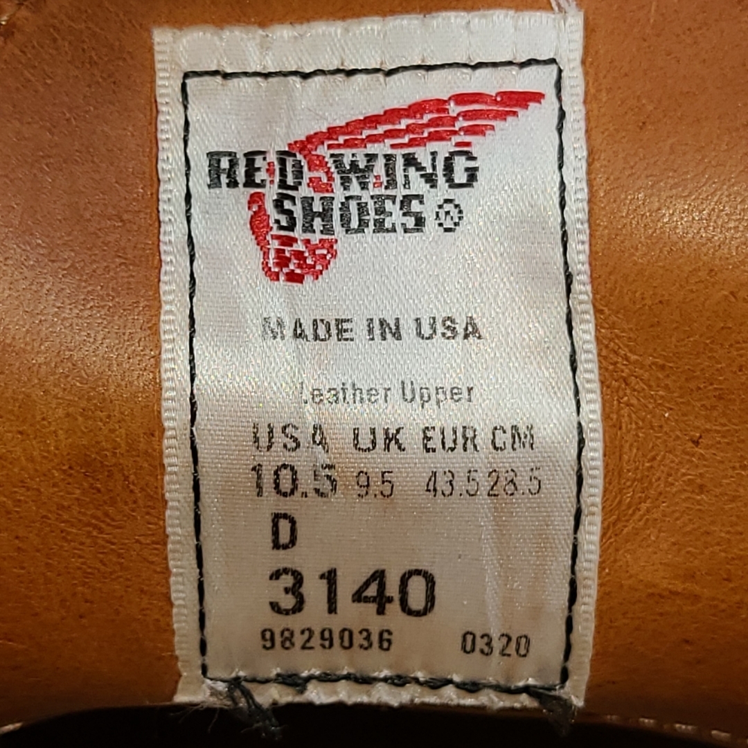 REDWING - 極美品！【RED WING 】3140 ワークチャッカブーツ USA製