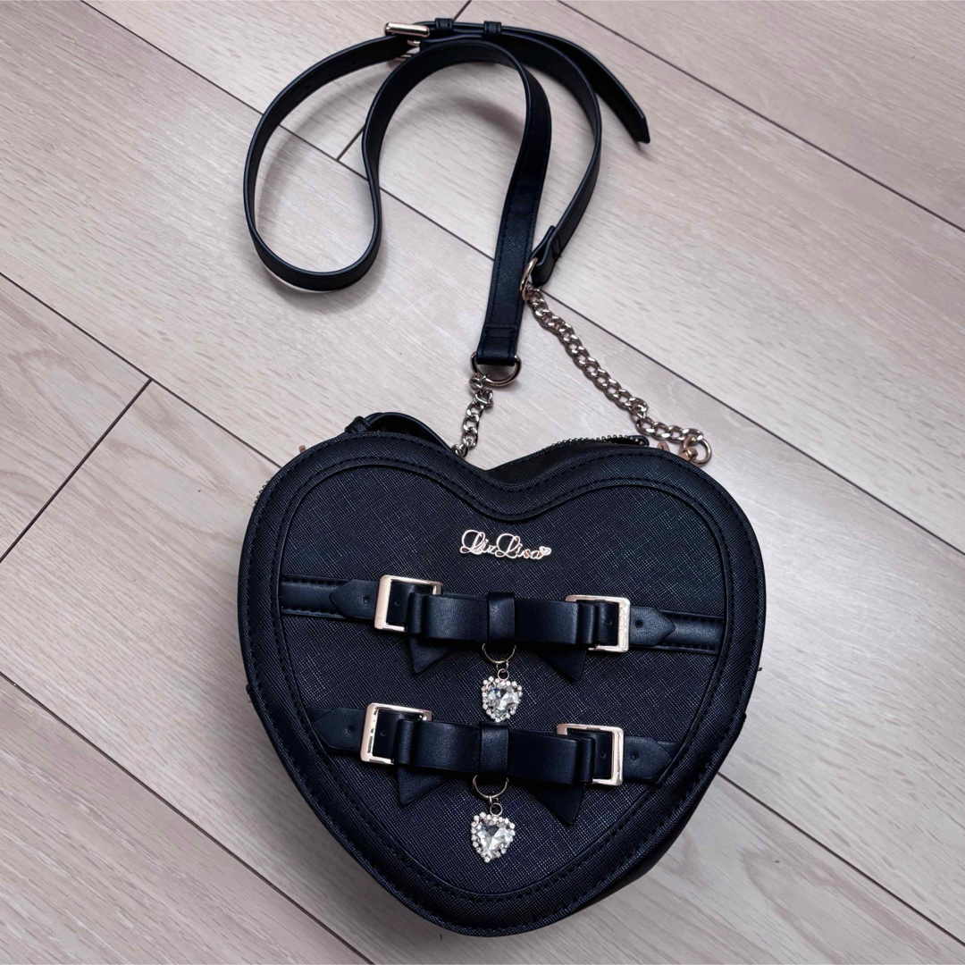 LIZ LISA - LIZLISA リボンビジューハート型バッグの通販 by kinako