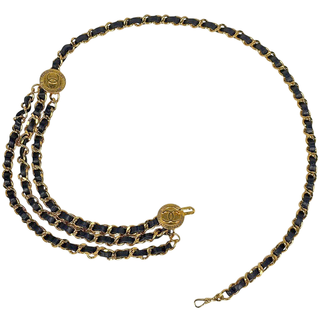 CHANEL - シャネル ココマーク チェーン ベルト レディース 【中古】の