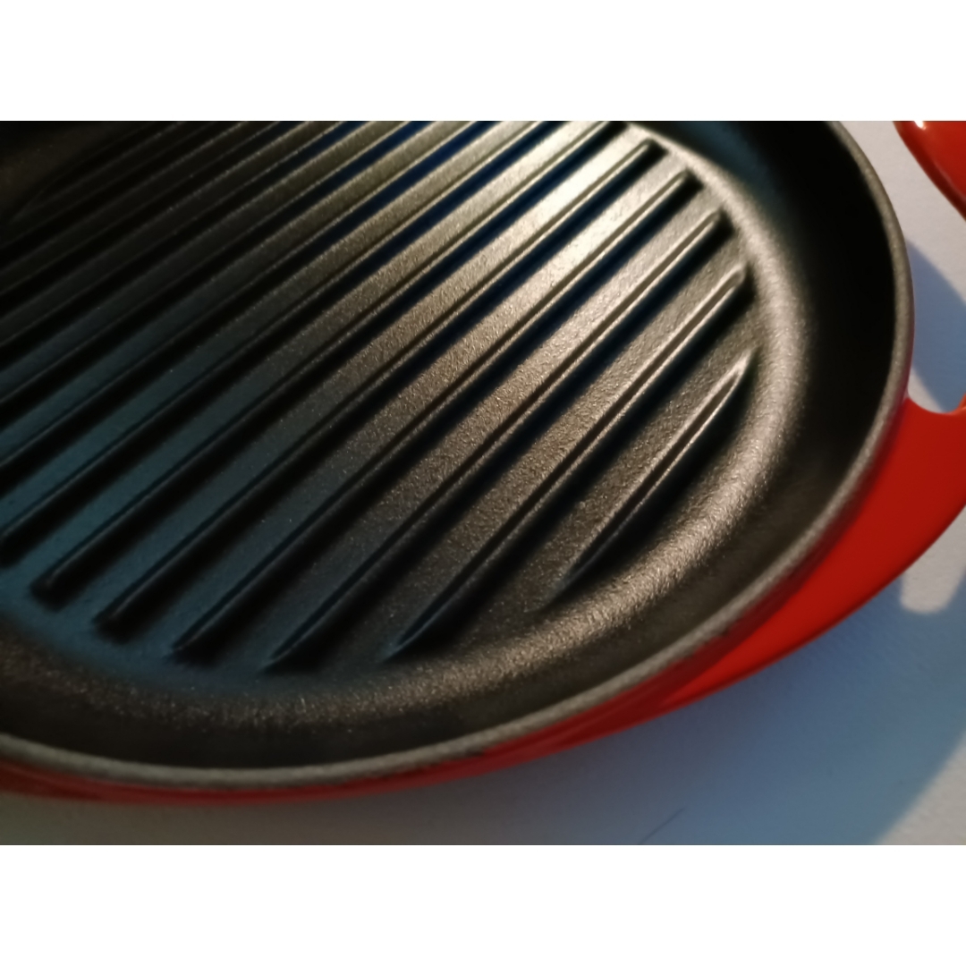 LE CREUSET - 【ル・クルーゼ】ラウンドグリル 26cm チェリーレッドの