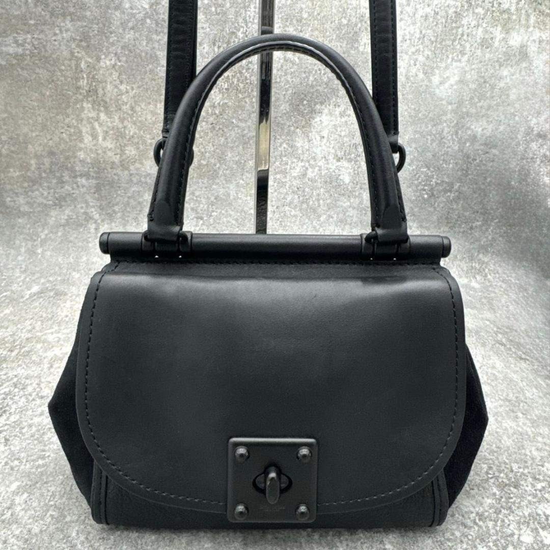 美品 コーチ ドリフター ターンロック 2way ブラック 38389