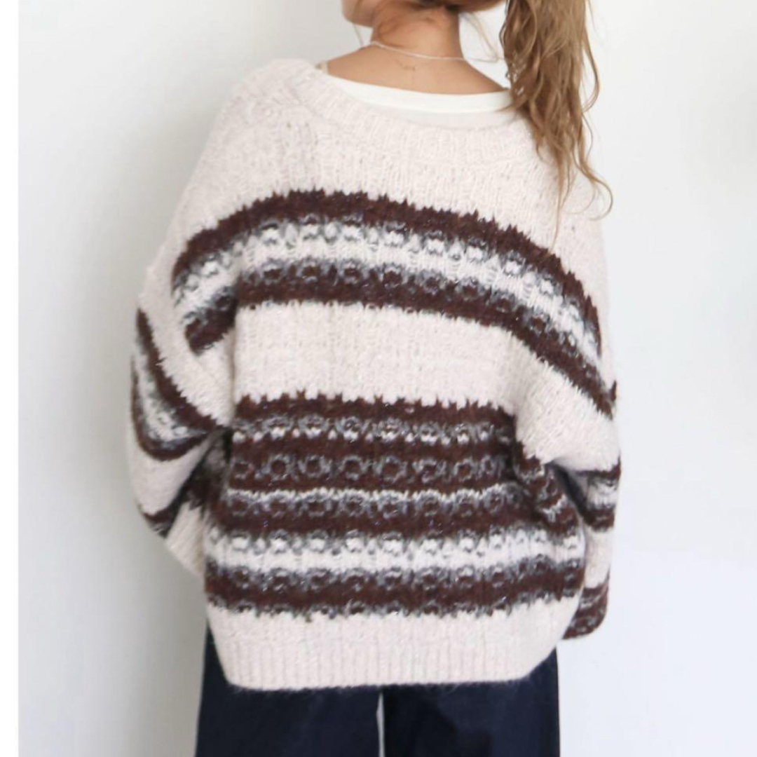 Ungrid - ungrid ローゲージラメニットカーディガン 今期の通販 by