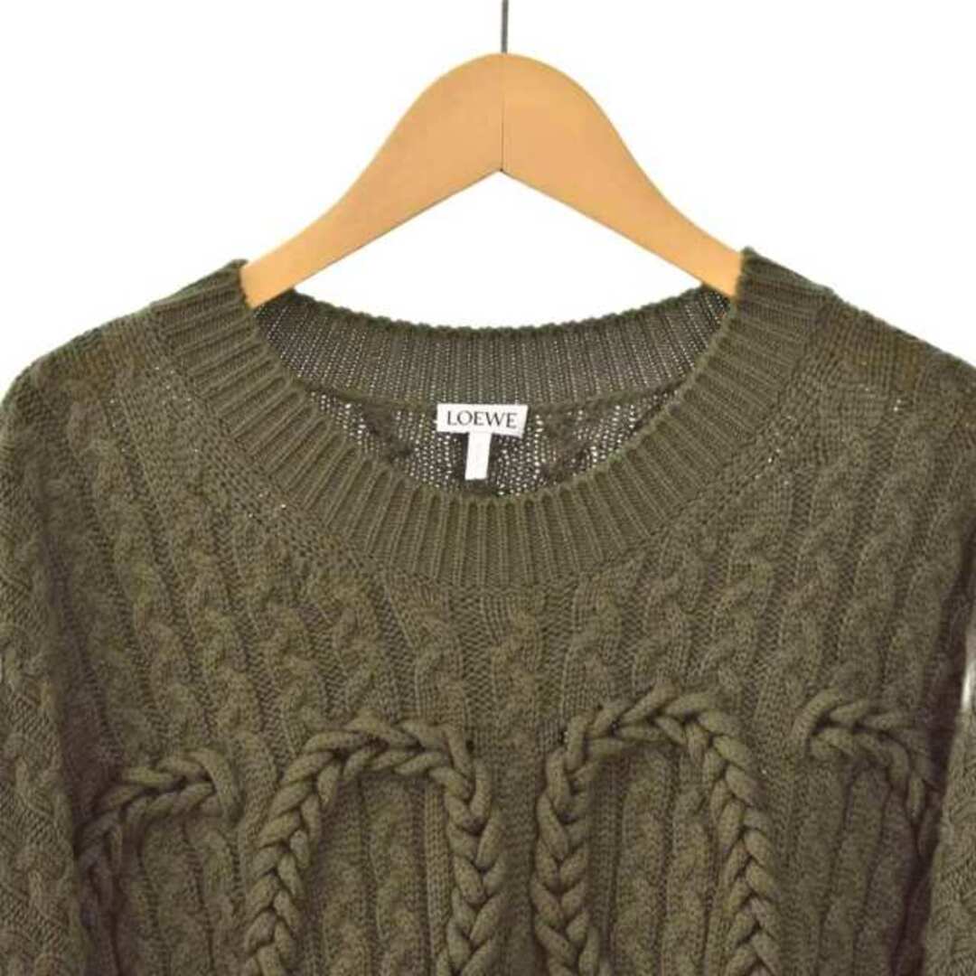 LOEWE - ロエベ LOEWE 21AW アナグラムケーブル編みニット H526Y14K83