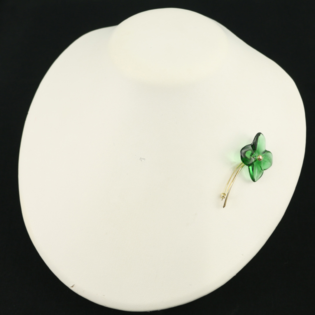 Baccarat - バカラ ブローチ クリスタルガラス オルテンシア フラワー