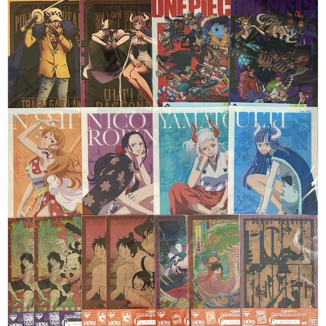 ワンピース A3クリアポスター デザインA2枚セット Amazon.co.jp: ONE