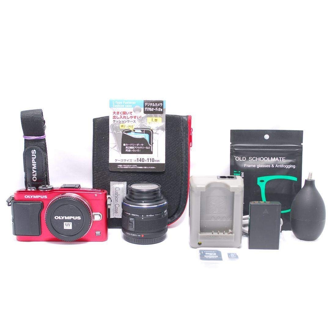 ❤即購入1000円OFF❤OLYMPUS PEN E-PL6 REDレンズキット OLYMPUS