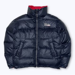 FIRST DOWN - ファーストダウン リバーシブル ダウンジャケット LL 黒