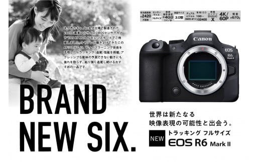 キヤノンミラーレスカメラ EOS R6 Mark Ⅱ・RF24-105 IS STM レンズ