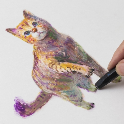 柴崎春通監修楽しい大人のクレヨン画BOOK 16色のクレヨンセット付き